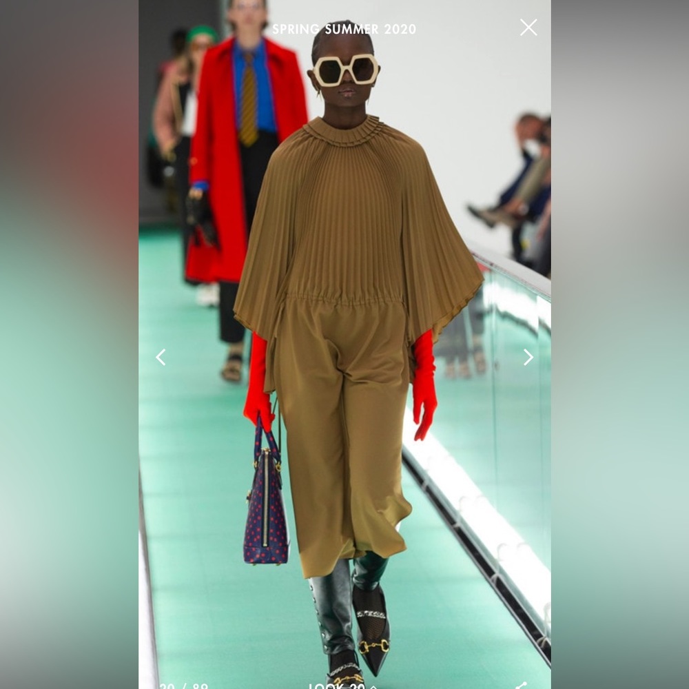 GUCCI 2020 TENT DRESS BLACK